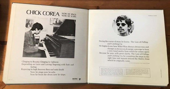 Chick Corea : Now He Sings, Now He Sobs (LP, Album, RE, Gre)