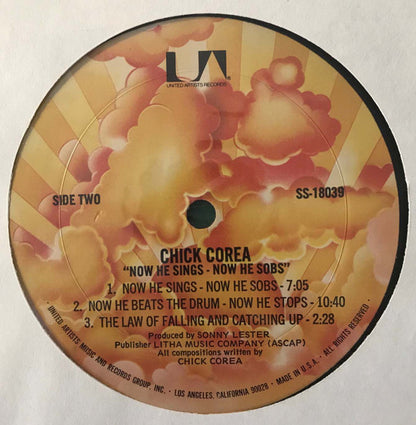 Chick Corea : Now He Sings, Now He Sobs (LP, Album, RE, Gre)