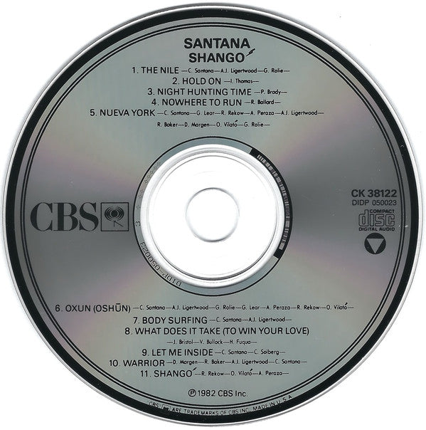 Santana : Shangó (CD, Album, RE)