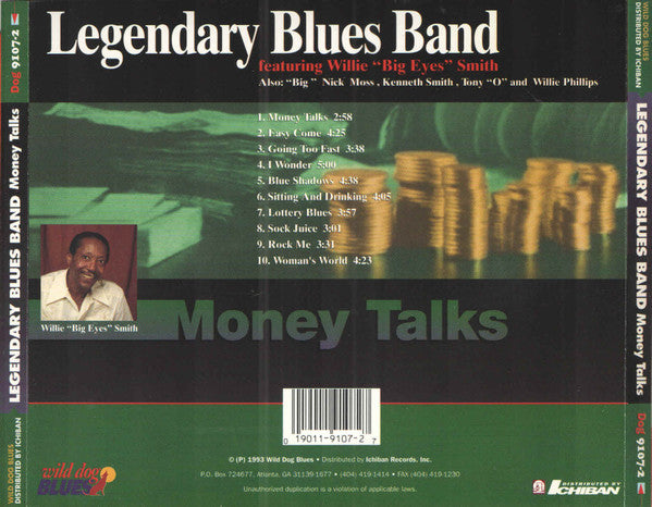Legendary Blues Band Featuring Willie "Big Eyes" Smith* : Money Talks (CD, Album)