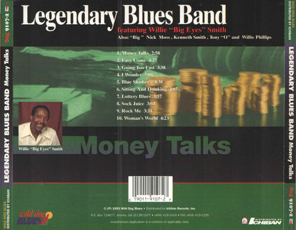 Legendary Blues Band Featuring Willie "Big Eyes" Smith* : Money Talks (CD, Album)