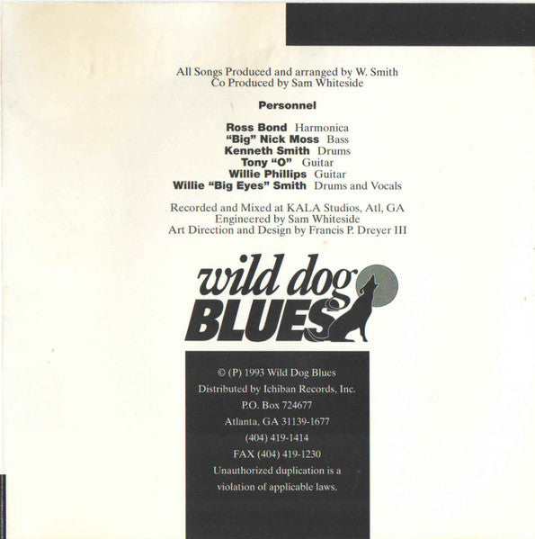 Legendary Blues Band Featuring Willie "Big Eyes" Smith* : Money Talks (CD, Album)