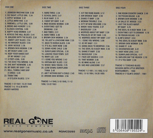 Sunnyland Slim : Sunnyland Slim 1947-1961 (4xCD, Comp, Dlx, RM)