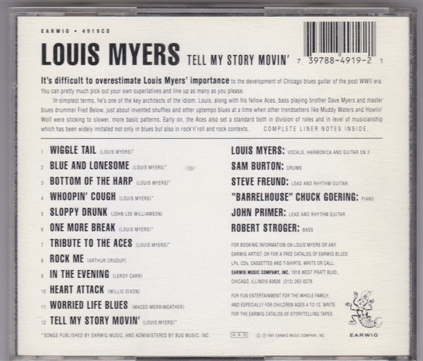 Louis Myers : Tell My Story Movin' (CD, Album)