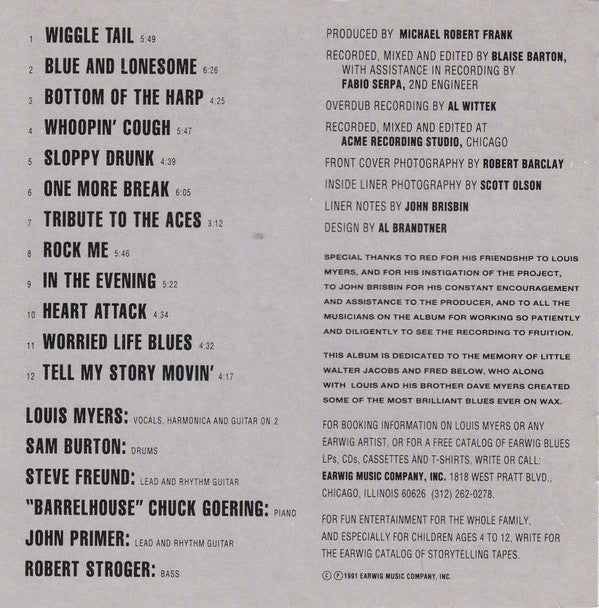 Louis Myers : Tell My Story Movin' (CD, Album)