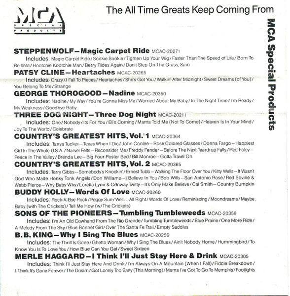 Merle Haggard : It's Been A Great Afternoon (Cass, Comp)