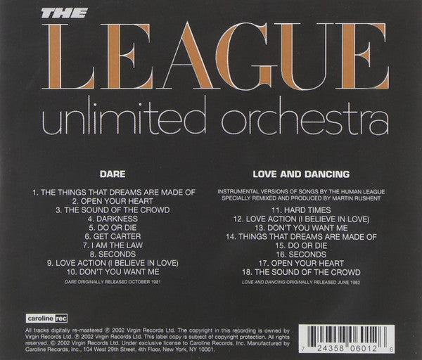 The Human League / The League Unlimited Orchestra : Dare / Love And Dancing (CD, Comp, Dlx, RM)