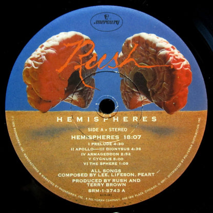 Rush : Hemispheres (LP, Album, Sou)