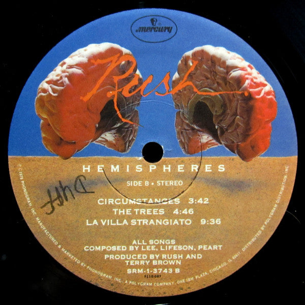 Rush : Hemispheres (LP, Album, Sou)