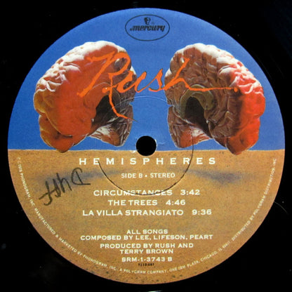 Rush : Hemispheres (LP, Album, Sou)