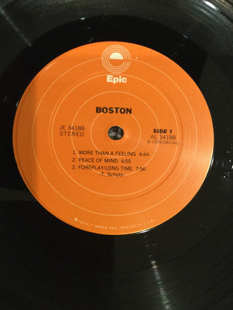 Boston : Boston (LP, Album, RE, Pit)