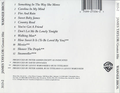 James Taylor (2) : Greatest Hits (CD, Comp, RE)