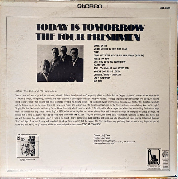 The Four Freshmen : Today Is Tomorrow! (LP, Album)