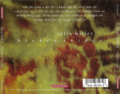 Julie Miller : Broken Things (CD, Album)
