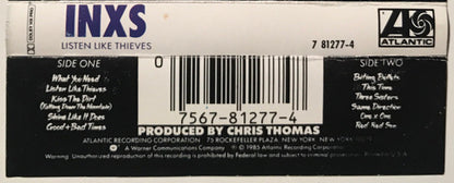 INXS : Listen Like Thieves (Cass, Album, W-9)