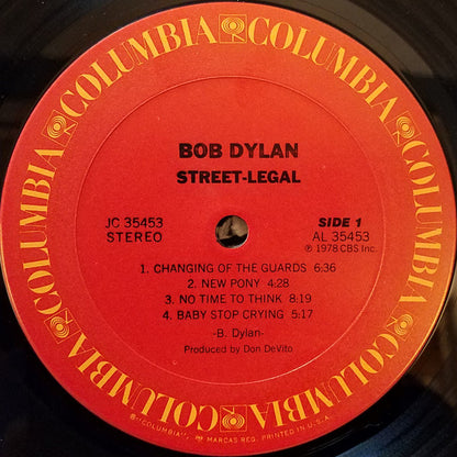 Bob Dylan : Street-Legal (LP, Album, Pit)
