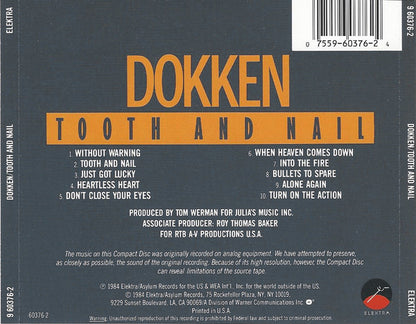 Dokken : Tooth And Nail (CD, Album, RE)