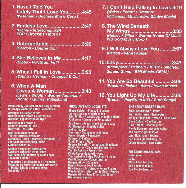 Kenny Rogers : Kenny Rogers With Love (CD, Comp)
