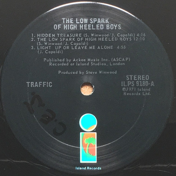 Traffic : The Low Spark Of High Heeled Boys (LP, Album, RE, RM, San)