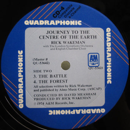 Rick Wakeman : Journey To The Centre Of The Earth (LP, Album, Quad, Mon)