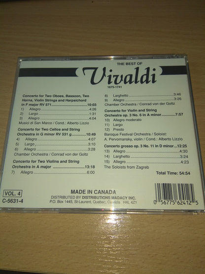 Antonio Vivaldi : The Best of Vivaldi VOL. 4 (CD)