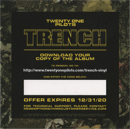 Twenty One Pilots : Trench (2xLP, Album)