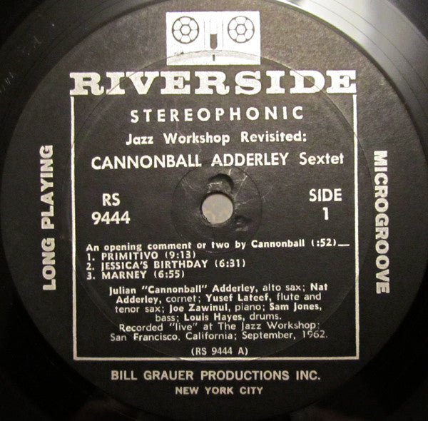 Buy Cannonball Adderley Sextet : Jazz Workshop Revisited (LP