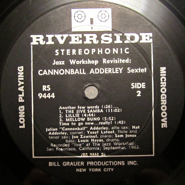 Buy Cannonball Adderley Sextet : Jazz Workshop Revisited (LP
