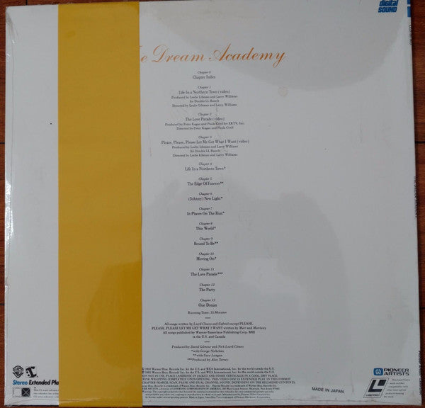 The Dream Academy : The Dream Academy (Laserdisc, 12", S/Sided, NTSC, Dig)