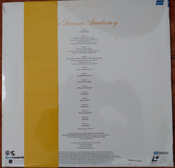 The Dream Academy : The Dream Academy (Laserdisc, 12", S/Sided, NTSC, Dig)