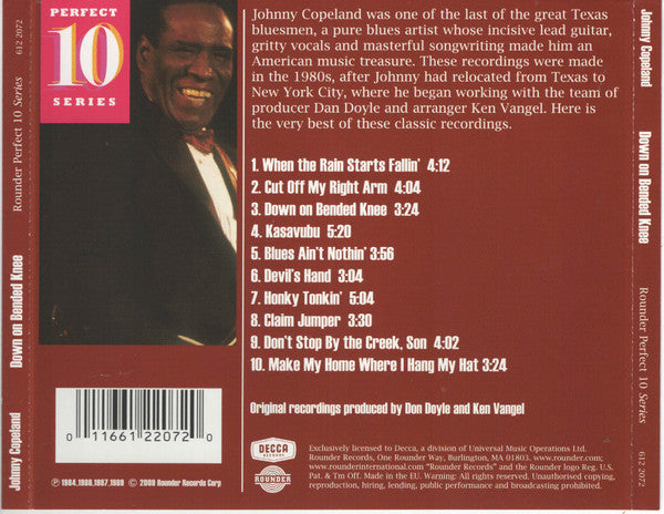 Johnny Copeland : Down On Bended Knee (CD, Album, Comp)