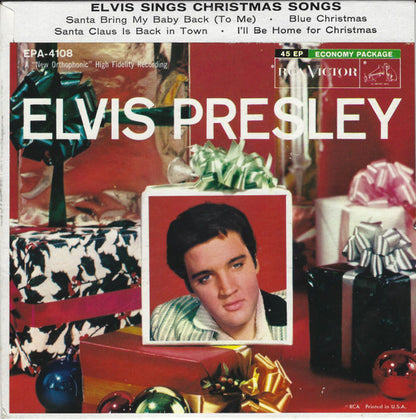 Elvis Presley : Elvis Sings Christmas Songs (7", EP)