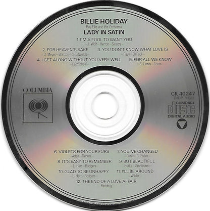 Billie Holiday, Ray Ellis And His Orchestra : Lady In Satin (CD, Album, RE, RM)
