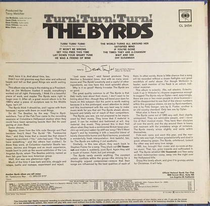 The Byrds : Turn! Turn! Turn! (LP, Album, Mono, Non)