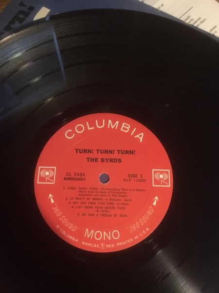 The Byrds : Turn! Turn! Turn! (LP, Album, Mono, Non)