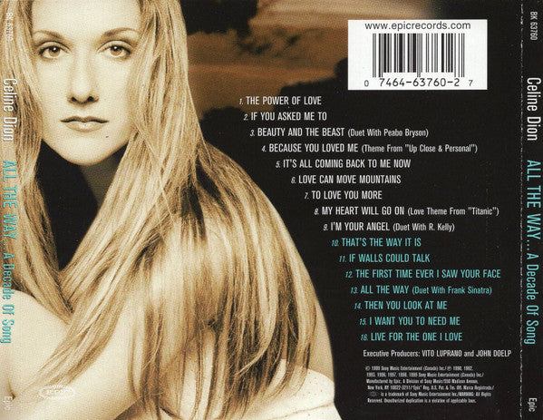 Buy Celine* : All The Way A Decade Of Song (CD, Comp, RE
