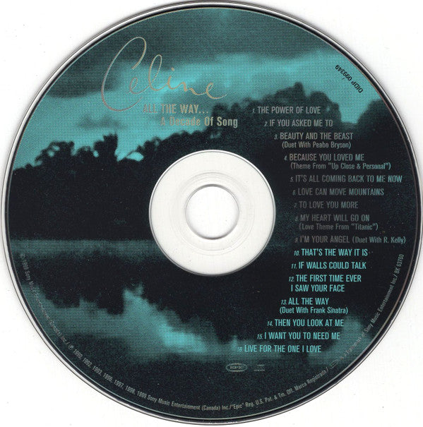 Celine* : All The Way... A Decade Of Song (CD, Comp, RE)