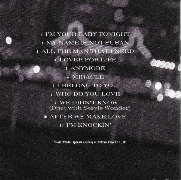 Whitney Houston : I'm Your Baby Tonight (CD, Album, Club, RP)