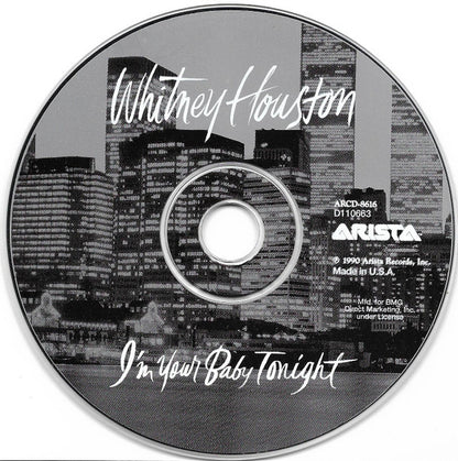 Whitney Houston : I'm Your Baby Tonight (CD, Album, Club, RP)
