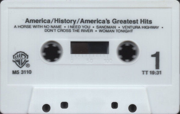 America (2) : History / America's Greatest Hits (Cass, Comp, RE)