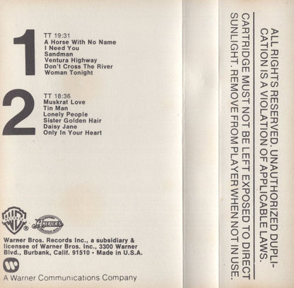 America (2) : History / America's Greatest Hits (Cass, Comp, RE)