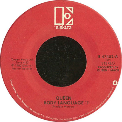 Queen : Body Language (7", Single, SP)