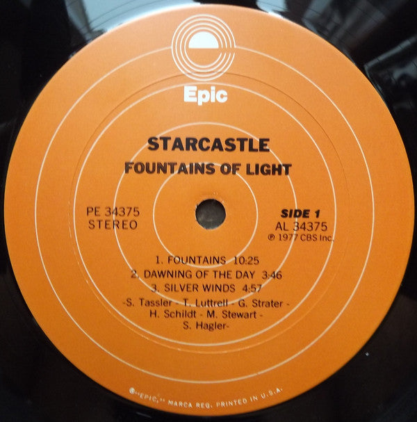 Starcastle : Fountains Of Light (LP, Album, Pit)