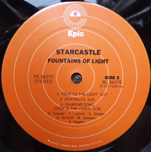 Starcastle : Fountains Of Light (LP, Album, Pit)