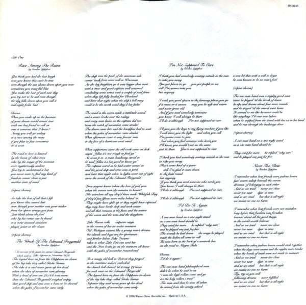 Gordon Lightfoot : Summertime Dream (LP, Album, Win)