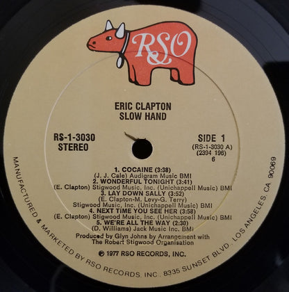 Eric Clapton : Slowhand (LP, Album, 6 -)