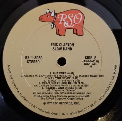 Eric Clapton : Slowhand (LP, Album, 6 -)