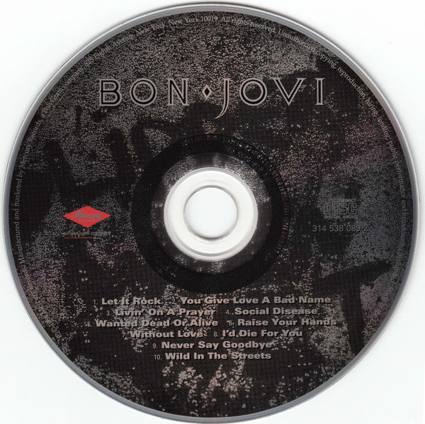 Bon Jovi : Slippery When Wet (CD, Album, RE, RM, RP)