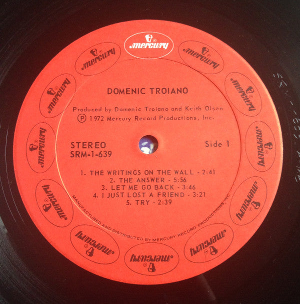 Domenic Troiano : Domenic Troiano (LP, Album, Gat)