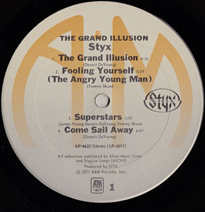 Styx : The Grand Illusion (LP, Album, Mon)